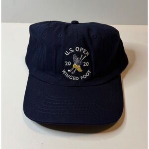 USGA 2020 US Open Winged Foot Golf Hat Navy Blue Adjustable Member Cap